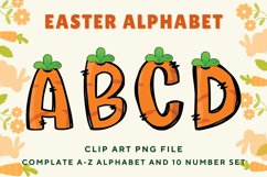 Easter Bunny Alphabet Pastel Egg Letters Kids Decorate_B106 Product Image 1