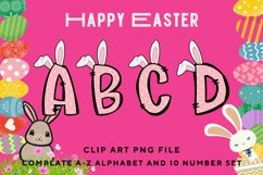 Easter Bunny Alphabet Pastel Egg Letters Kids Decorate_B116 Product Image 1