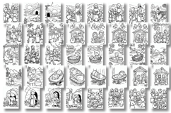 Cute animals Design |Easter Coloring pages Bundle Product Image 5