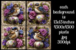 Easter Backgrounds, Easter Card, Easter Bird Backgrounds, s5 Product Image 2