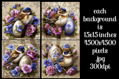 Easter Backgrounds, Easter Card, Easter Bird Backgrounds, s6 Product Image 2
