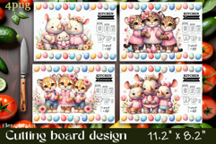 Easter Cutting Board PNG African Animals Kitchen Design Product Image 1