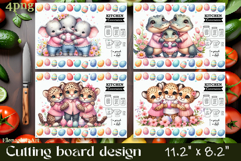 Easter Cutting Board PNG African Animals Kitchen Design Product Image 1