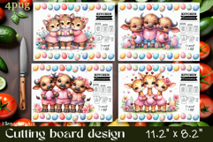 Easter Cutting Board PNG African Animals Kitchen Design Product Image 1