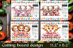 Easter Cutting Board PNG African Animals Kitchen Design Product Image 1