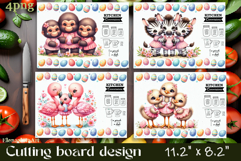 Easter Cutting Board PNG African Animals Kitchen Design Product Image 1