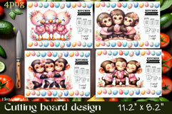 Easter Cutting Board PNG African Animals Kitchen Design Product Image 1