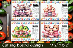 Easter Cutting Board PNG African Animals Kitchen Design Product Image 1