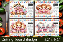 Easter Cutting Board PNG African Animals Kitchen Design Product Image 1