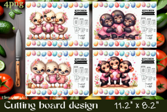 Easter Cutting Board PNG African Animals Kitchen Design Product Image 1