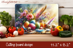 Easter Eggs Cutting Board PNG, Kitchen Cutting Board Design Product Image 1