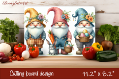 Easter gnome Cutting Board PNG, Kitchen Cutting Board Design Product Image 1