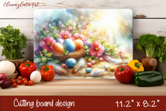 Easter Eggs Cutting Board PNG, Kitchen Cutting Board Design Product Image 1