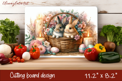 Easter Bunny Cutting Board PNG, Kitchen Cutting Board Design Product Image 1