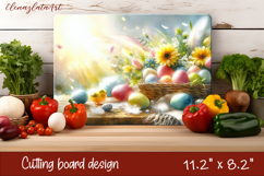 Easter Eggs Cutting Board PNG, Kitchen Cutting Board Design Product Image 1