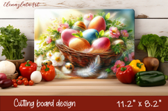 Easter Eggs Cutting Board PNG, Kitchen Cutting Board Design Product Image 1