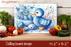 Easter duck Cutting Board PNG, Kitchen Cutting Board Design Product Image 1