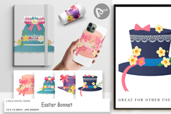Digital Paper Easter Bonnet Product Image 1