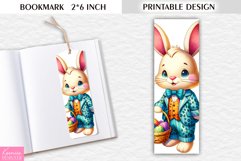 Easter Bunny Printable Design| Cartoon Easter Bookmark Product Image 1