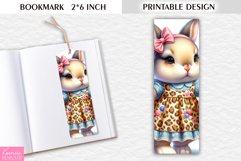 Funny Bunny Printable Design|3d Cartoon Easter Bookmark Product Image 1