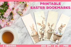 Printable Easter Bookmarks with Curious Bunny Product Image 1