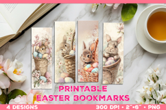 Printable Easter Bookmarks with Curious Bunny Product Image 1