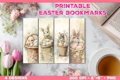 Printable Easter Bookmarks with Curious Bunny Product Image 1