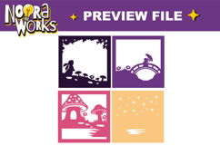 Light Box Easter Bunny In A Magical Forest SVG Product Image 2