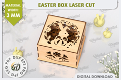 Easter Gift Box Laser Cut. Easter Treats Box. Candy Box SVG Product Image 1