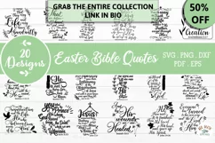 Easter faith quotes SVG, Christian Bible quote Easter SVG Product Image 3