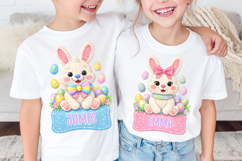 Easter Bunny Boy and Girl PNG Product Image 1