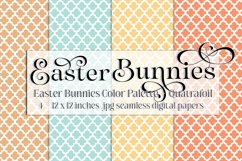 Easter Background, Easter Bunnies CP Quatrafoil 12x12 Papers Product Image 1