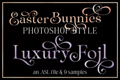 Photoshop Style, Easter Bunnies Luxury Foil Photoshop Style Product Image 1
