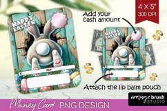 Easter Money Card PNG - Bunny Butt Money Card Holder Product Image 1