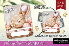 Easter Money Card PNG - Easter Bunny Money Card Holder Product Image 1