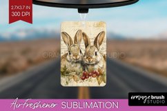 Easter Bunny Air Freshener PNG - Easter PNG Sublimation Product Image 1