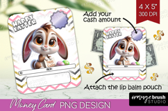 Easter Money Card PNG - Easter Bunny Money Card Holder Product Image 1