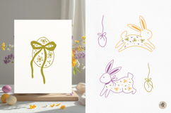 Easter Bunny SVG Bundle, Easter Eggs PNG Clipart, Product Image 5