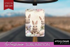 Easter Bunny Air Freshener PNG - Easter PNG Sublimation Product Image 1