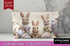 Easter Bunny Cosmetic Bag - Easter Makeup Bag PNG Product Image 1