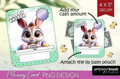 Easter Money Card PNG - Easter Bunny Money Card Holder Product Image 1
