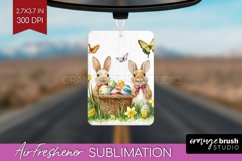 Easter Bunny Air Freshener PNG - Easter PNG Sublimation Product Image 1