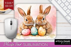 Easter Bunny Mouse Pad Sublimation - Easter Mousepad PNG Product Image 1
