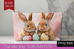 Easter Bunny Cosmetic Bag - Easter Makeup Bag PNG Product Image 1