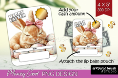 Easter Money Card PNG - Easter Bunny Money Card Holder Product Image 1