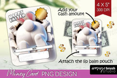 Easter Money Card PNG - Bunny Butt Money Card Holder Product Image 1
