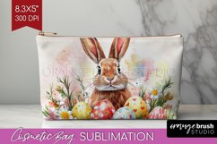 Easter Bunny Cosmetic Bag - Easter Makeup Bag PNG Product Image 1
