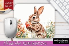 Easter Bunny Mouse Pad Sublimation - Easter Mousepad PNG Product Image 1