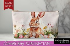 Easter Bunny Cosmetic Bag - Easter Makeup Bag PNG Product Image 1