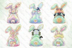 Easter Bunny Sublimation Clipart Bundle Product Image 4